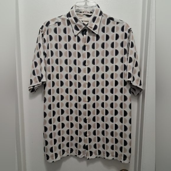 Perry Ellis Men's Shirt 100% Silk Size S - Picture 1 of 8